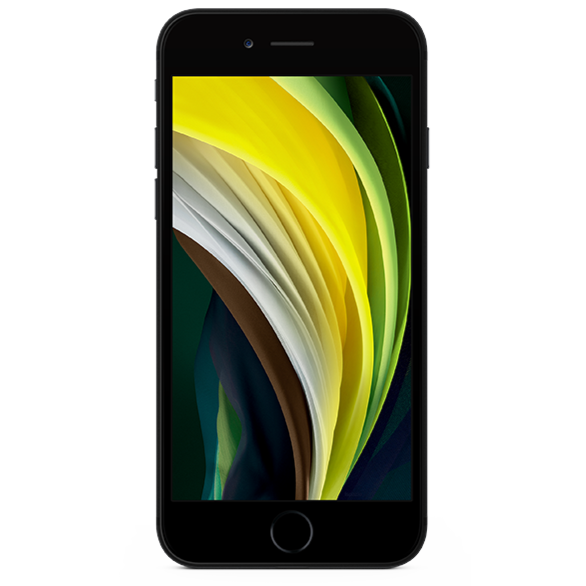 Apple iPhone SE (2nd generation) - Smartphone - dual-SIM - 4G Gigabit Class LTE - 64 GB - 4.7" - 1334 x 750 pixels (326 ppi) - Retina HD 7 MP front camera - 12 MP - black